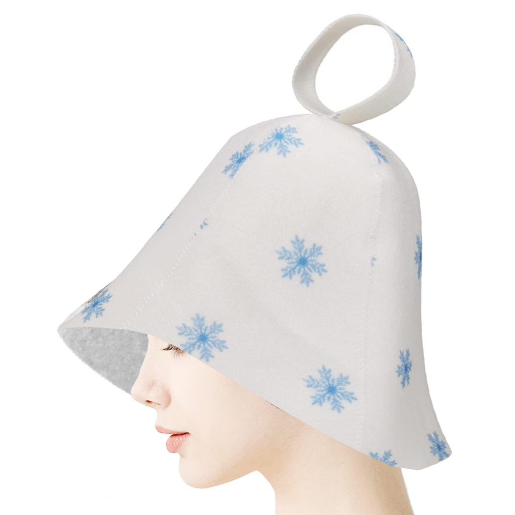 [Smato] サウナハット サウナキャップ ウール サウナ 自宅 お風呂 帽子 フェルト 髪を 洗える 用品 グッズ 家庭用 おしゃれ メンズ レディース